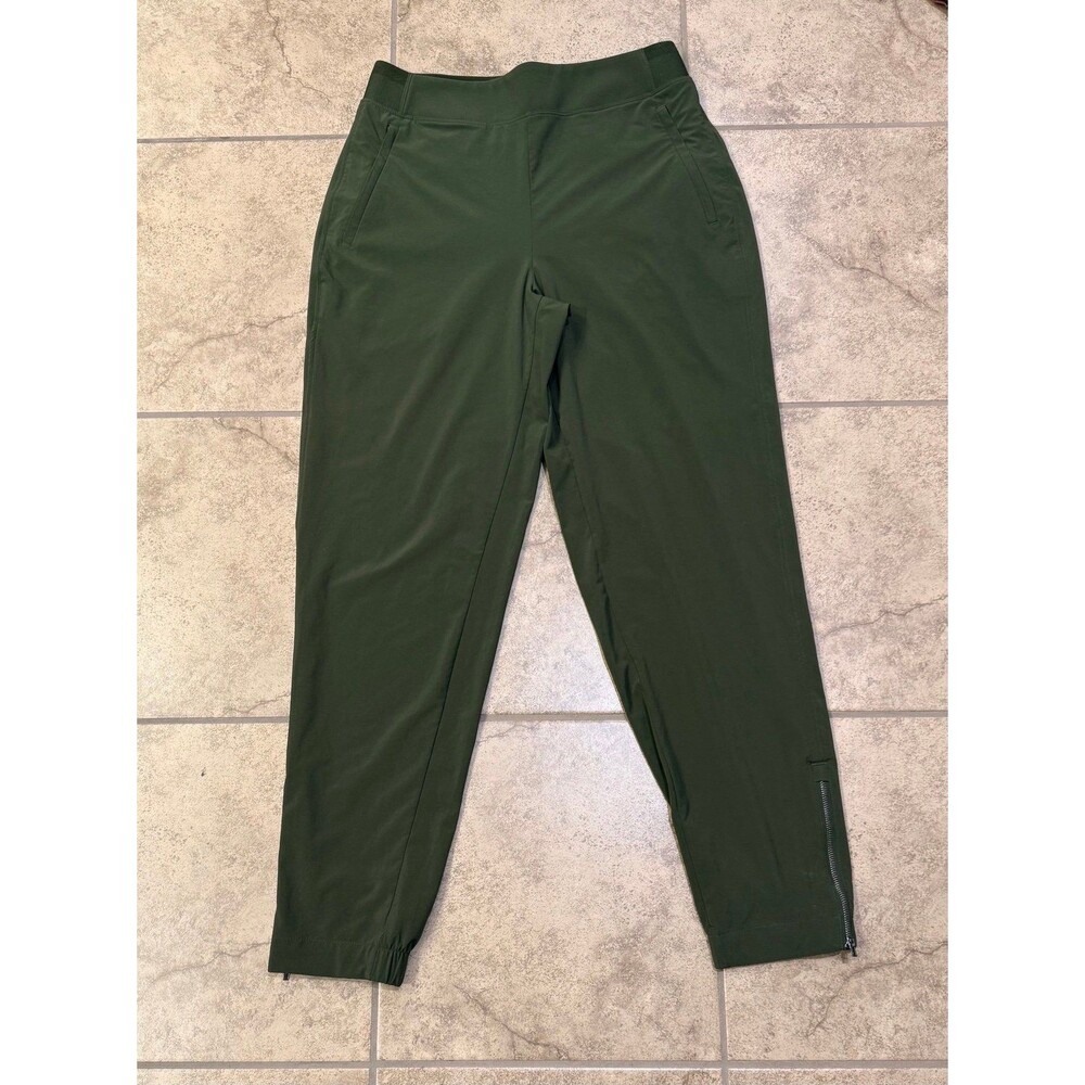 Athleta Dark green Pants Women Zipper ankle